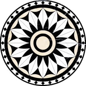 Đá Hoa Văn Tròn Hiện Đại S047