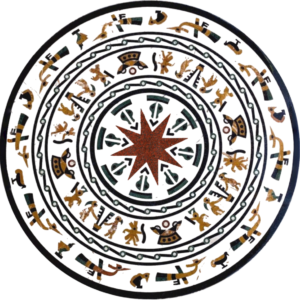 Đá Hoa Văn Trống Đồng C064