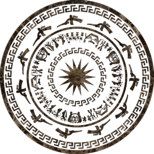 Đá Hoa Văn Trống Đồng C070