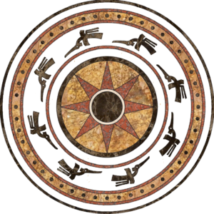 Đá Hoa Văn Trống Đồng C071