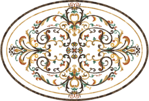 Đá Hoa Văn Bầu Dục EL04