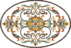 Đá Hoa Văn Bầu Dục EL06