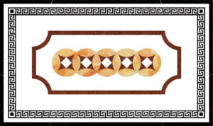 Đá Hoa Văn Chữ Nhật Hiện Đại R039