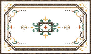 Đá Hoa Văn Chữ Nhật Hiện Đại R040