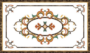 Đá Hoa Văn Chữ Nhật Hiện Đại R041