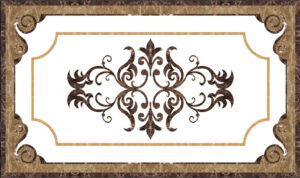 Đá Hoa Văn Chữ Nhật Hiện Đại R044