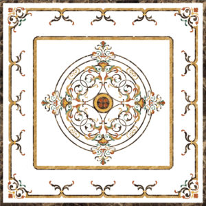 Đá Hoa Văn Vuông Cổ Điển S032