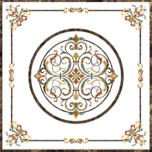 Đá Hoa Văn Vuông Cổ Điển S037