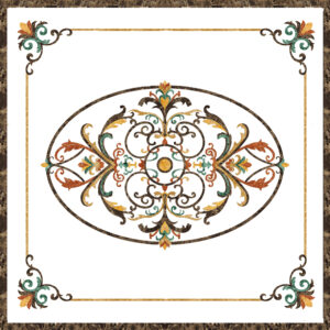 Đá Hoa Văn Vuông Cổ Điển S042