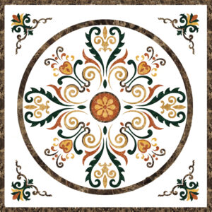 Đá Hoa Văn Vuông Cổ Điển S043