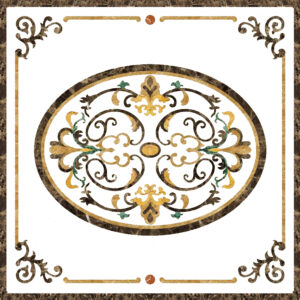 Đá Hoa Văn Vuông Cổ Điển S044