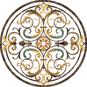 Đá Hoa Văn Tròn Cổ Điển S031