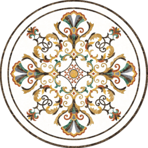 Đá Hoa Văn Tròn Cổ Điển S032