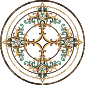 Đá Hoa Văn Tròn Cổ Điển S033