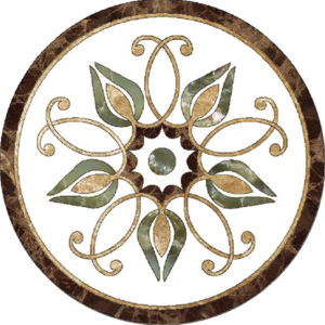 Đá Hoa Văn Tròn Cổ Điển S034