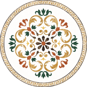 Đá Hoa Văn Tròn Cổ Điển S036