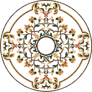 Đá Hoa Văn Tròn Cổ Điển S038