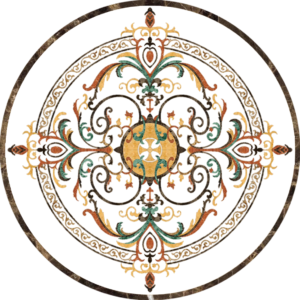 Đá Hoa Văn Tròn Cổ Điển S039