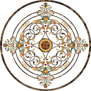 Đá Hoa Văn Tròn Cổ Điển S040