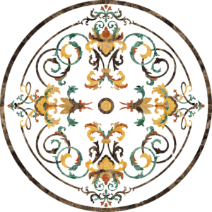 Đá Hoa Văn Tròn Cổ Điển S041