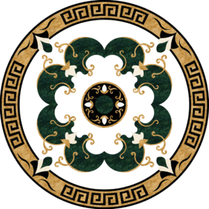 Đá Hoa Văn Tròn Cổ Điển S042