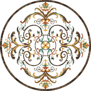 Đá Hoa Văn Tròn Cổ Điển S044