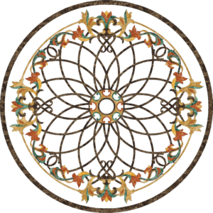 Đá Hoa Văn Tròn Cổ Điển S045