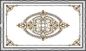 Đá Hoa Văn Chữ Nhật Cổ Điển R022