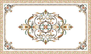 Đá Hoa Văn Chữ Nhật Cổ Điển R024