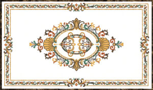 Đá Hoa Văn Chữ Nhật Cổ Điển R028