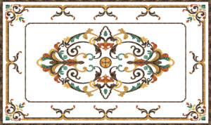 Đá Hoa Văn Chữ Nhật Cổ Điển R031