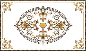 Đá Hoa Văn Chữ Nhật Cổ Điển R032