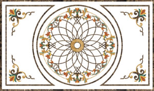 Đá Hoa Văn Chữ Nhật Cổ Điển R033