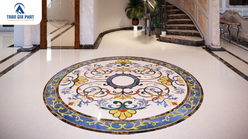 Mẫu hoa văn đá hoa cương Châu Âu