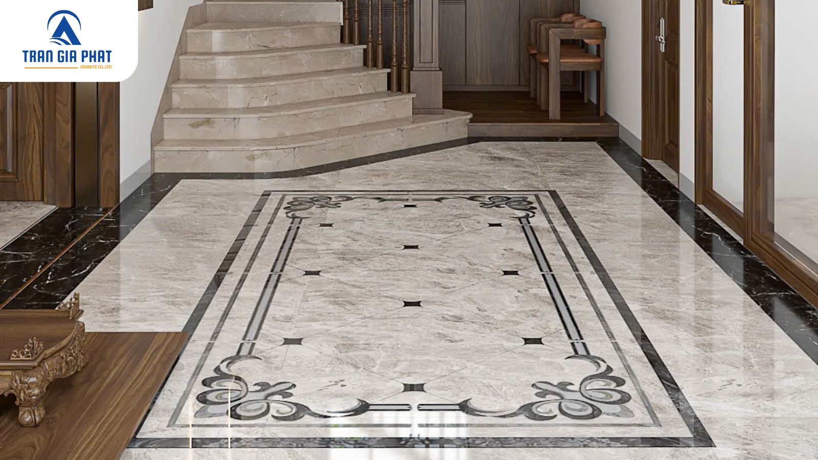 Mẫu hoa văn đá hiện đại