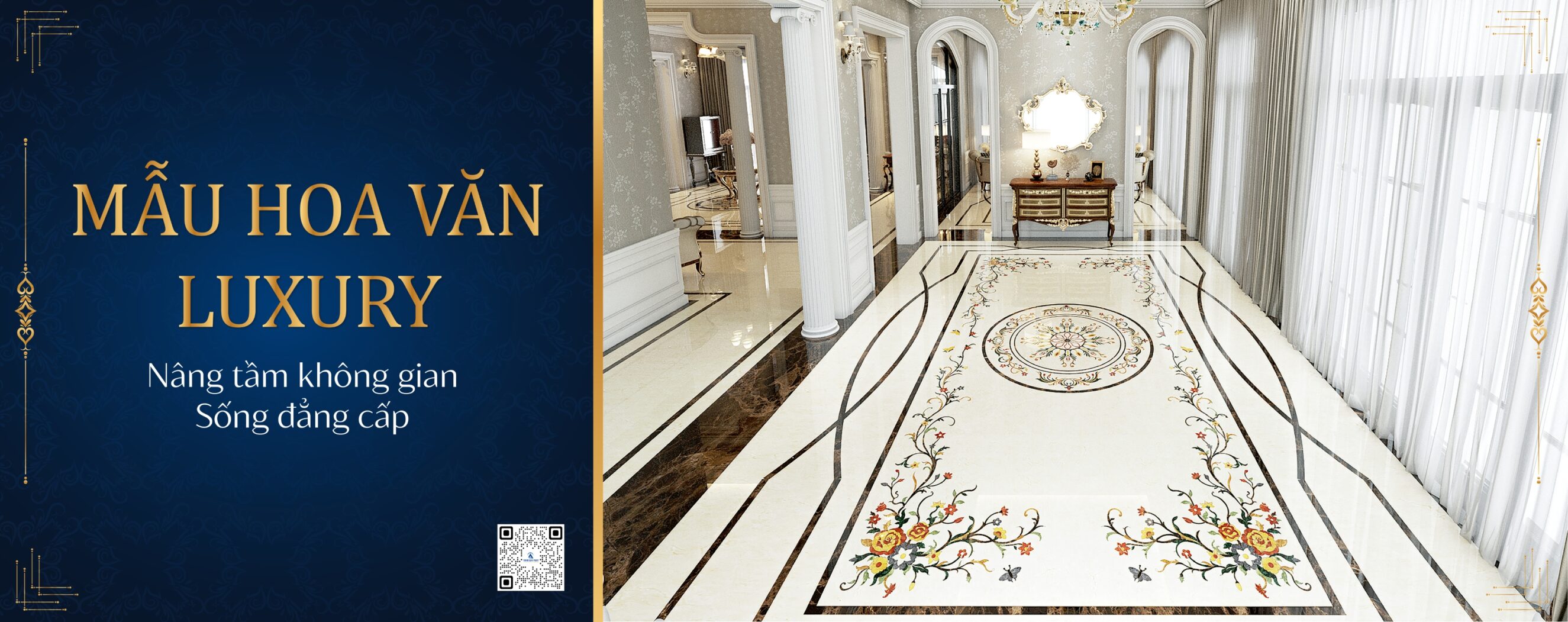 Banner Đá Hoa Văn Cao Cấp