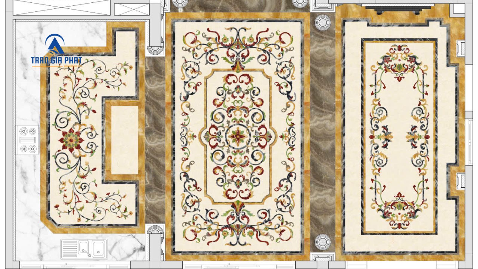 Các Mẫu Hoa Văn Đá Granite Tự Nhiên Đẹp Phổ Biến