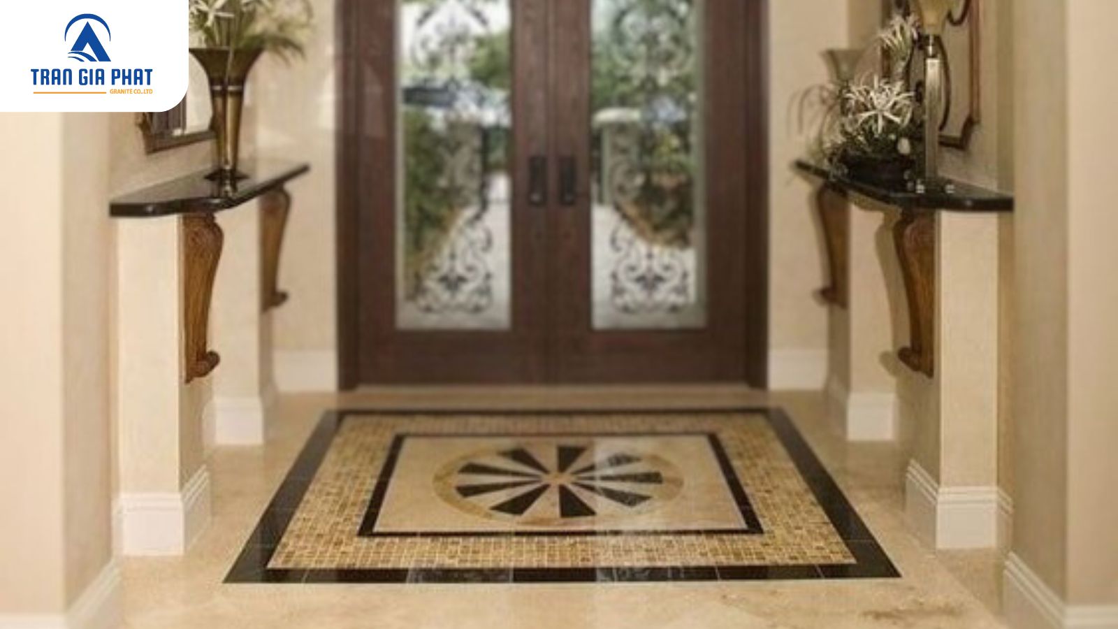 Mẫu đá hoa cương cầu thang