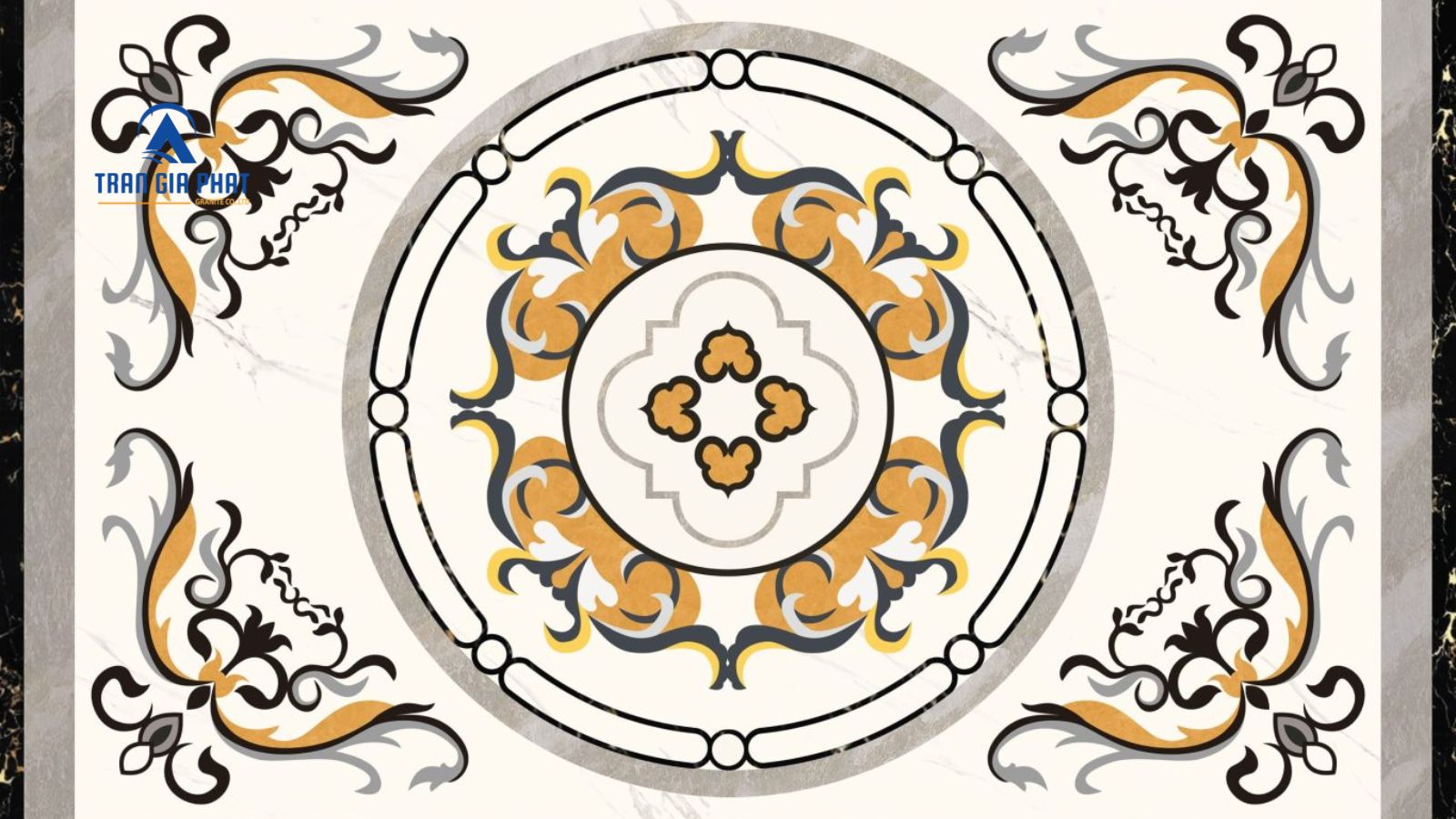 Hoa văn đá Granite đối xứng