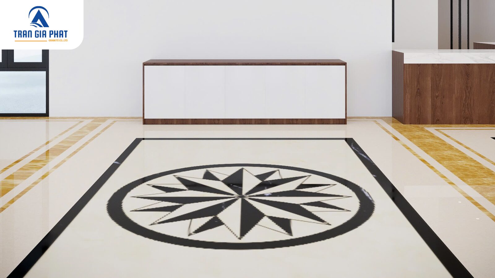 Mẫu hoa văn đá một màu