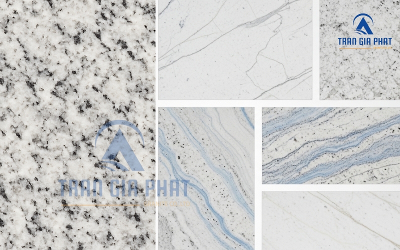mà vân đá granite trắng 