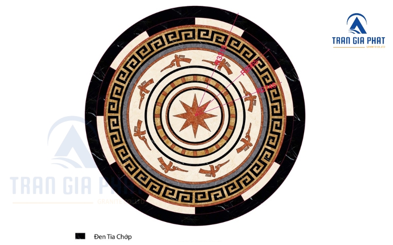 mẫu đá hoa văn trống đồng