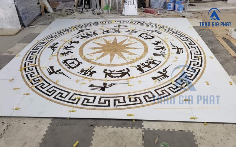 Đơn hàng đá hoa văn trống đồng chuẩn bị hoàn thiệt 