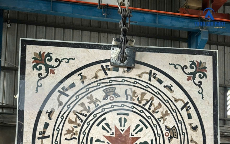 Đơn hàng đá hoa văn trống đồng cho anh Chí - Long An