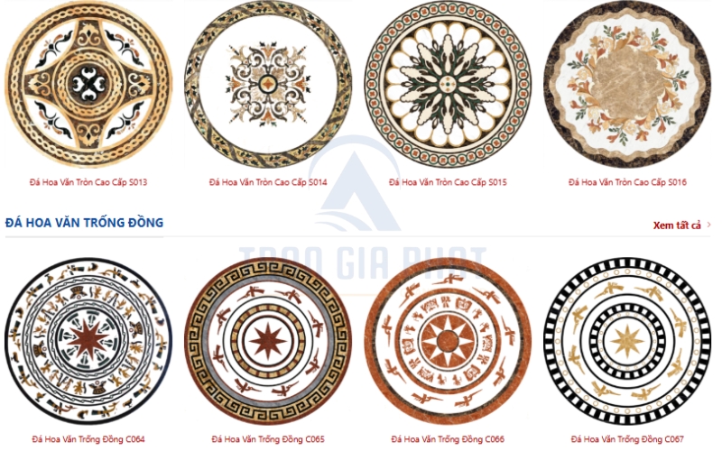 Một số mẫu đá hoa văn trống đồng đẹp