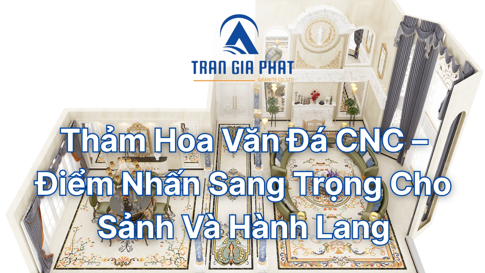 Thảm hoa văn đá CNC